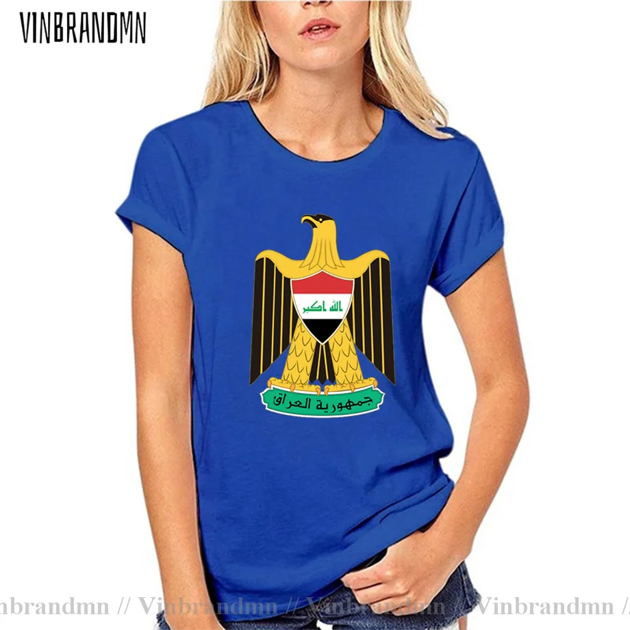 Republic of Iraq Iraqi women t shirt fashion 2021 jerseys nation team 100% cotton t-shirts sporting clothing tees country IRQ