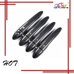 For Maserati Levante Quattroporte M156 Ghibli M157 2014-2022 Dry Real Carbon Fiber Door Handle Cover 4D With/Without Senser Hole