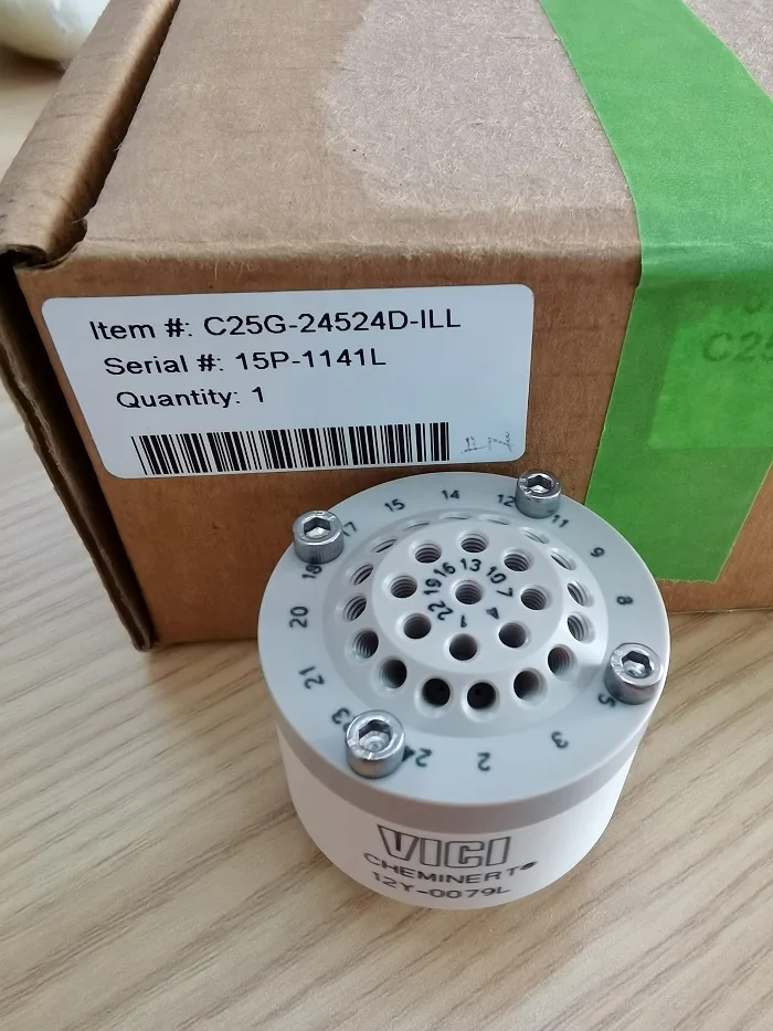 For C25G-24524D-ILL Low Pressure Multi Position Selector Valve VICI Valve Head Valco 24 Position