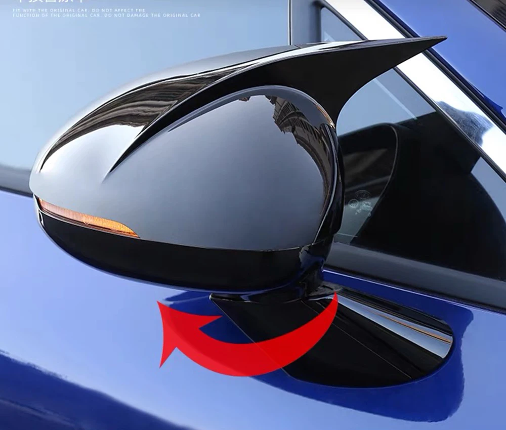 

FOR KIA K5 Optima 2020 2021 Car Body SIDE DOOR REARVIEW MIRROR COVER STICKER TRIM Car-styling ABS Carbon Print Auto Parts