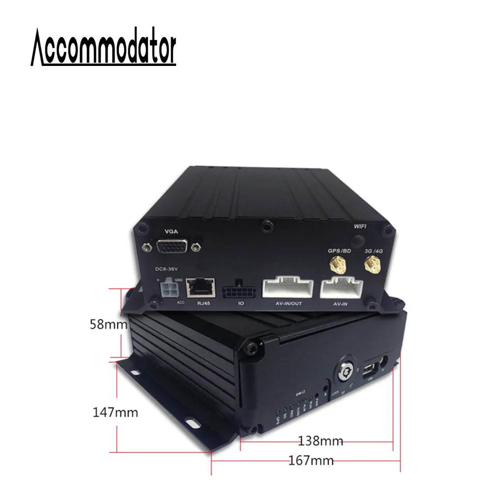 GPS 3G MDVR AHD 1080P 6 Channels SD Card HDD Vehicle Car Trailer Truck Taxi School Bus Mobile DVR