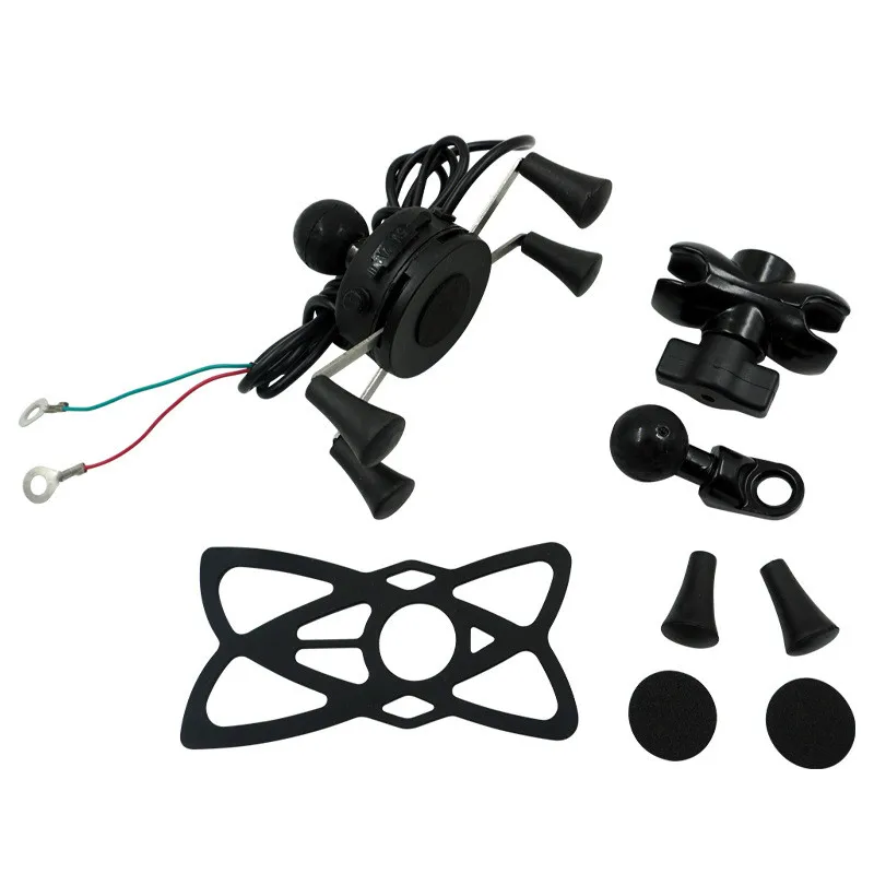 

Anti-Slip Silicone Bands Motorcycle Bike Bicycle Handlebar Cradle Mount Holder Accessories Rubber Phone Holder Secure Clip Stand