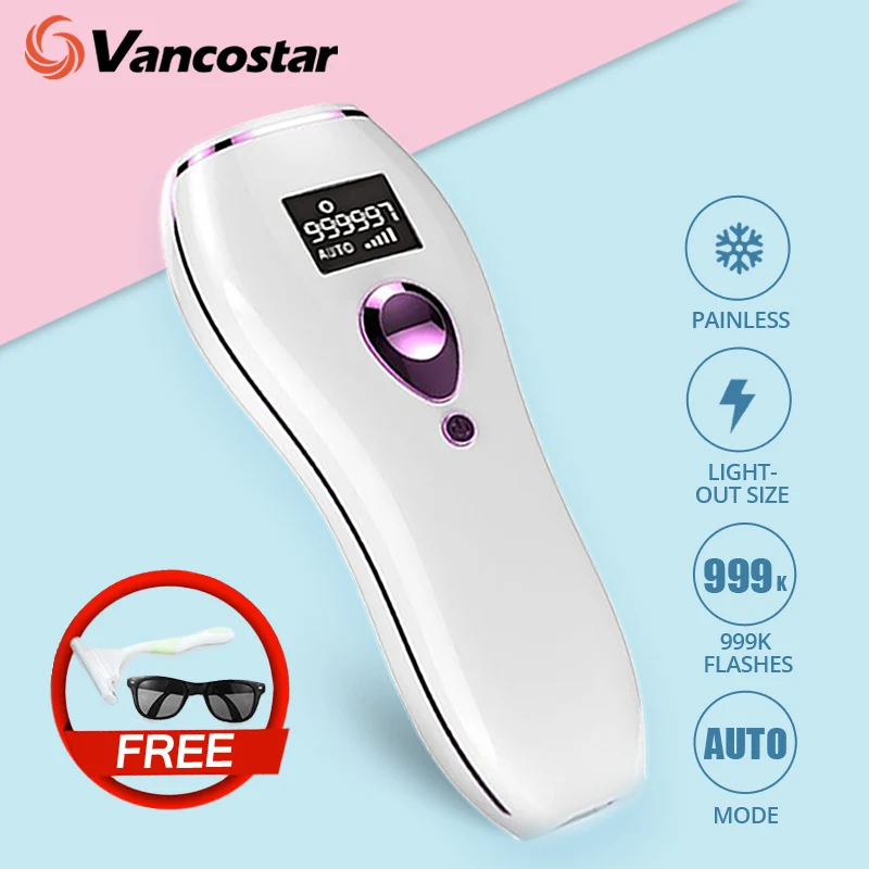 

999990 Flash LCD IPL Epilator Laser Hair Removal for Home Women Men Permanent Painless Bikini Trimmer Electric depilador