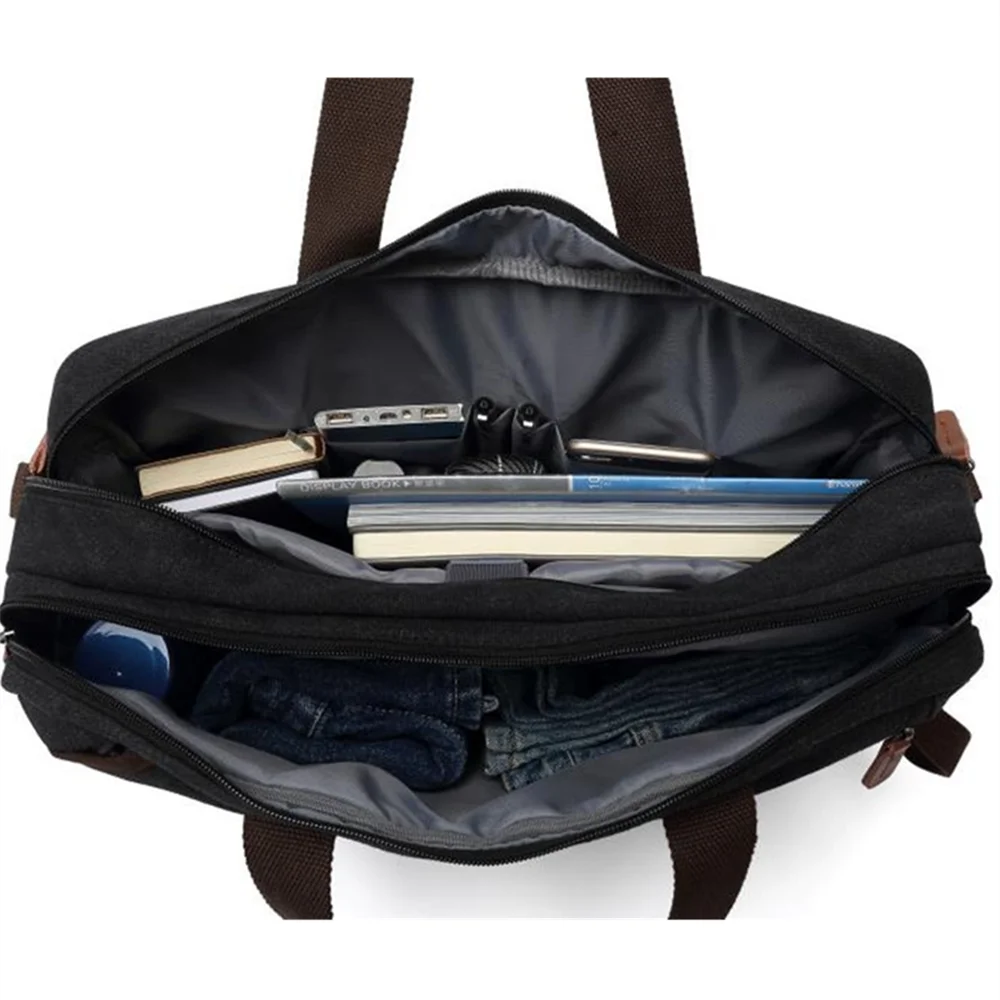 Mochila nueva 2024 para ordenador portátil de 15,6/17,3 pulgadas, mochila de viaje de negocios impermeable de nailon, mochila de mano tipo mensajero