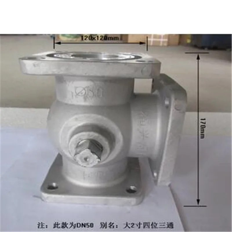 Oil tank truck valve sprinkler valve ball valve four-position three-way ball valve