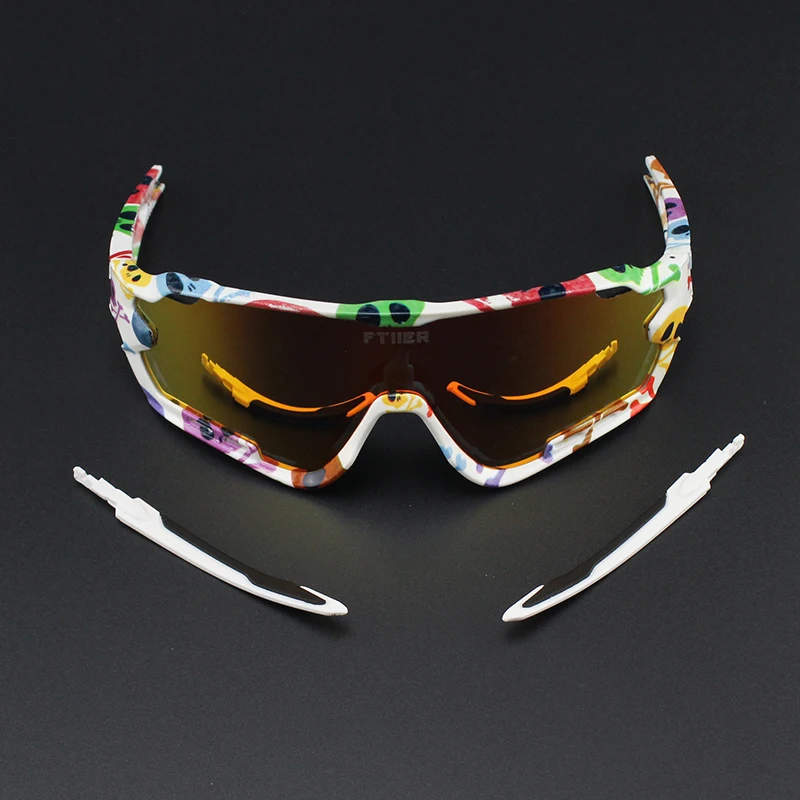 Saoan-Gafas de sol de Ciclismo para hombre y mujer, 4 lentes