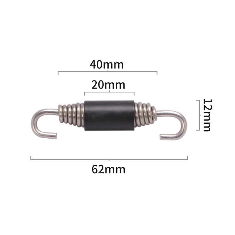 Universal Motorcycle Exhaust Escape Spring Hooks Stainless Steel Front Link Pipe Rotatable Metal Springs Practical Thicken