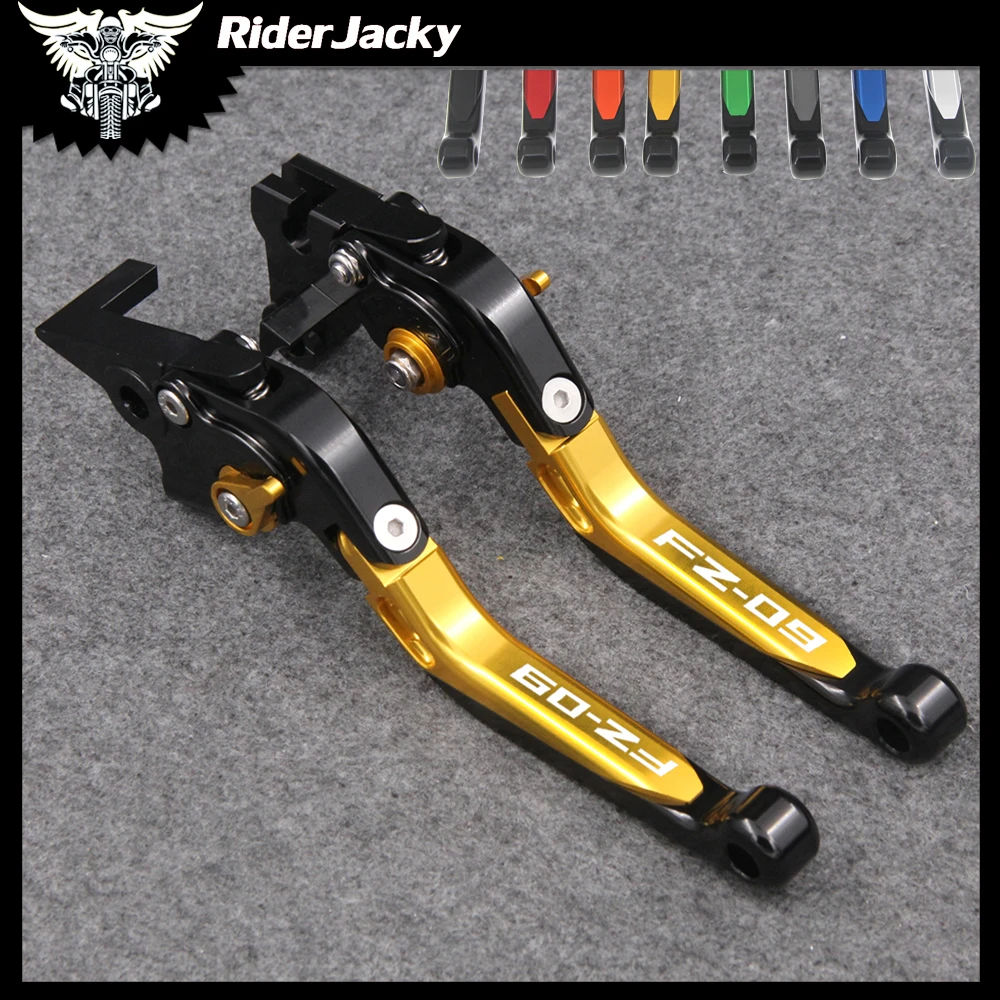 RiderJacky Folding Extendable Motorcycle Brakes Clutch Levers For Yamaha FZ09 FZ 09 FZ-09/MT-09/SR 2014-2018 2015 2016 2017