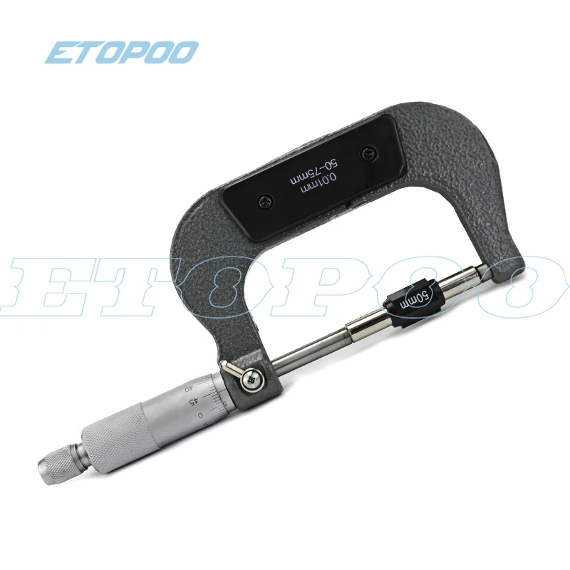 0-100mm Outside Micrometer 0-25mm 25-50mm 50-75mm 75-100mm 0.01mm thickness Gauge Vernier Caliper Measuring Tool