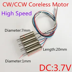 4pcs 720 Coreless Motor CW Motor+CCW Motor for Hubsan X4 H107 Udirc WL 939 7X20 MINI Quadcopter