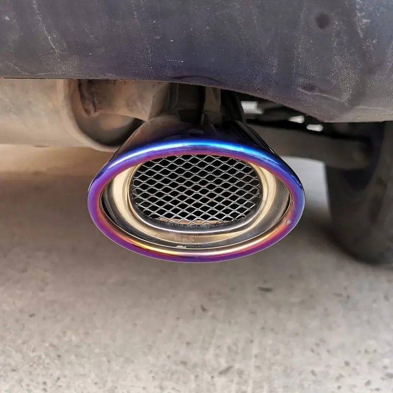 accesorios Car Exhaust Tip Stainless Steel Carbon Firber Pipe Chrome Tail Muffler Accessories Decorative pipe For ix35 hyundai 3