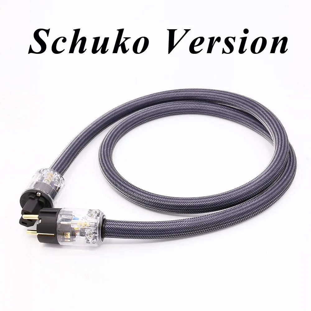 Preffair-Cabo de Alimentação de Cobre OFC, EUA, UE, Hi-End, Cabo de Alimentação AC, HiFi Áudio, Wth C-029, P-029E, Plug Connector