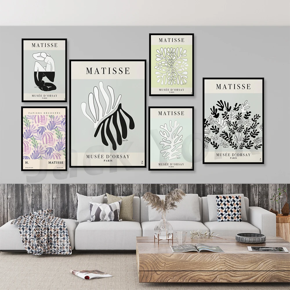 Flower Market Art Prints, Matisse Flower Poster, Matisse Cutout Poster, Papiers Decoupes, Matisse Abstract Art