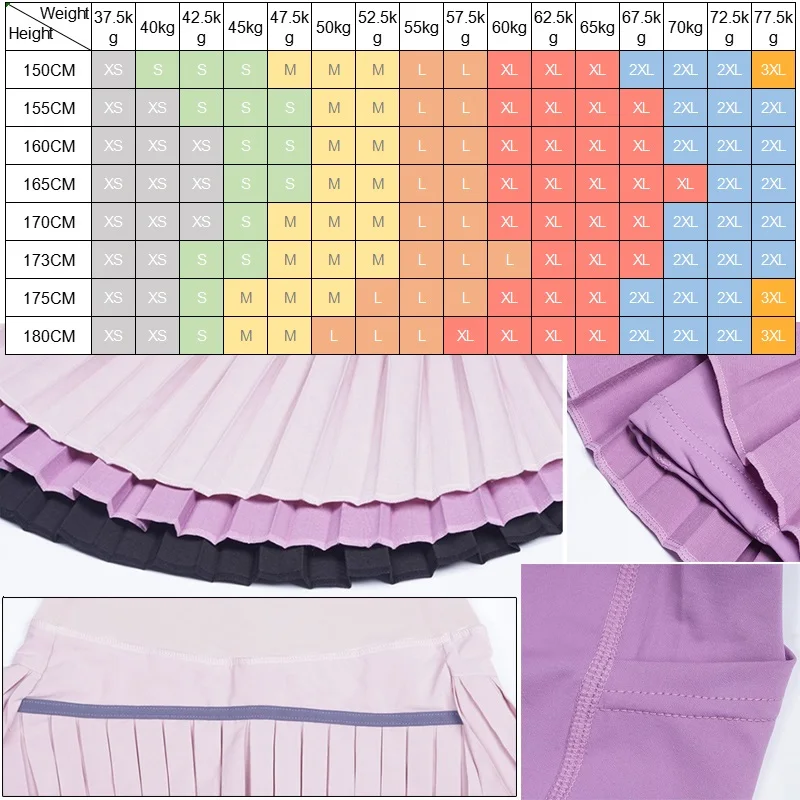 Cloud Hide XS-XXL Tennis Skirts Women Golf Badminton Pleated Pantskirt Sports Fitness Gym Shorts Phone Pocket High Waist Skort