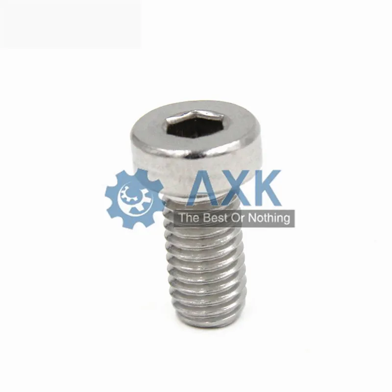 M3 M4 M5 M6 304 A2-70 Stainless Steel Din7984 Hex Hexagon Socket Thin Low Short Profile Head Allen Cap Screw Bolt L=4-40mm