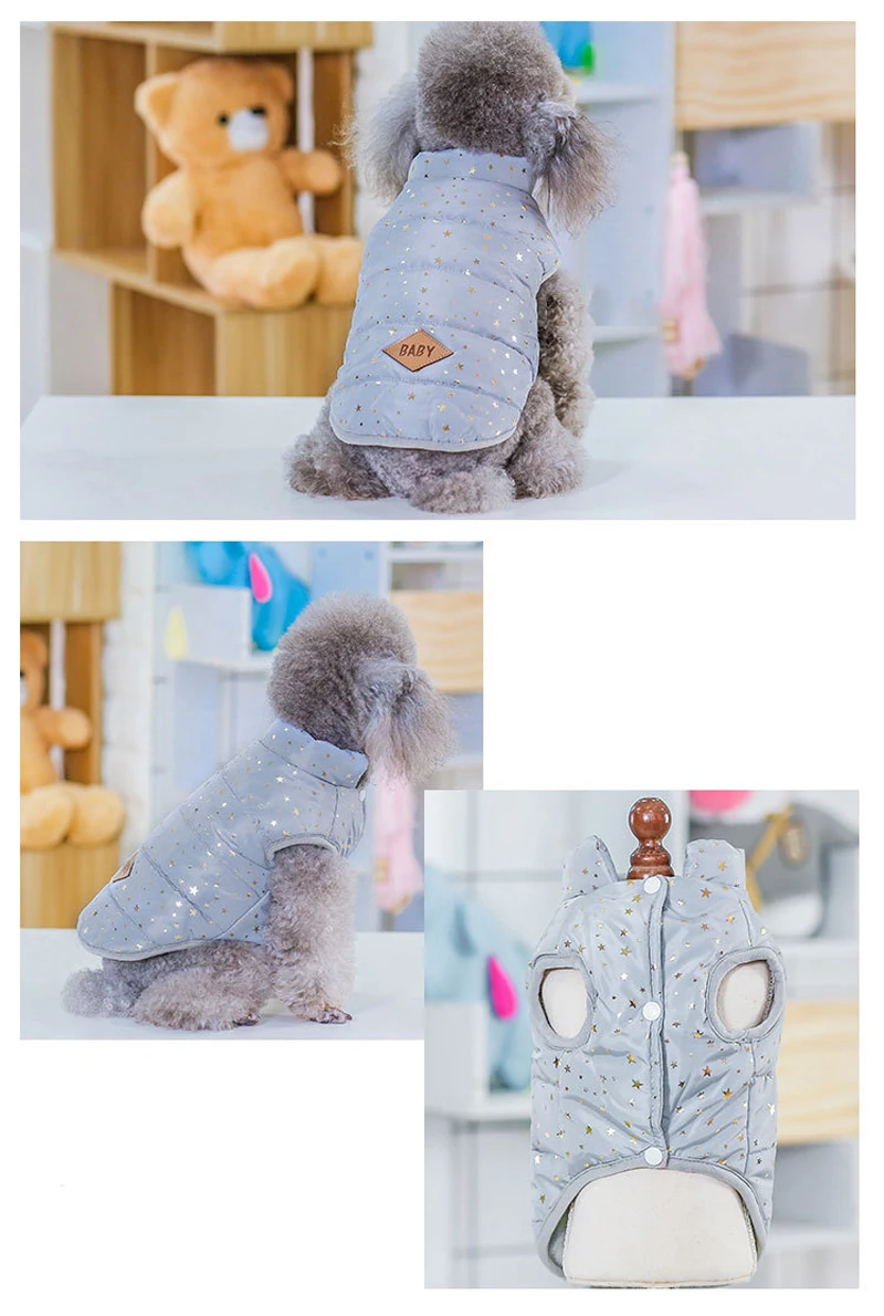 Dog Winter Clothes For Small Medium Pets Warm Dog Coat Jacket For Small Dogs Chihuahua Christmas New Year Decoration For Dogs