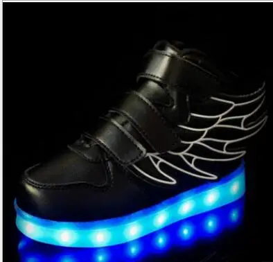 Eur26-35 Rechargeable basket led children luminous sneakers lighted led shoes kids with light up glowing shoes for boys&girls