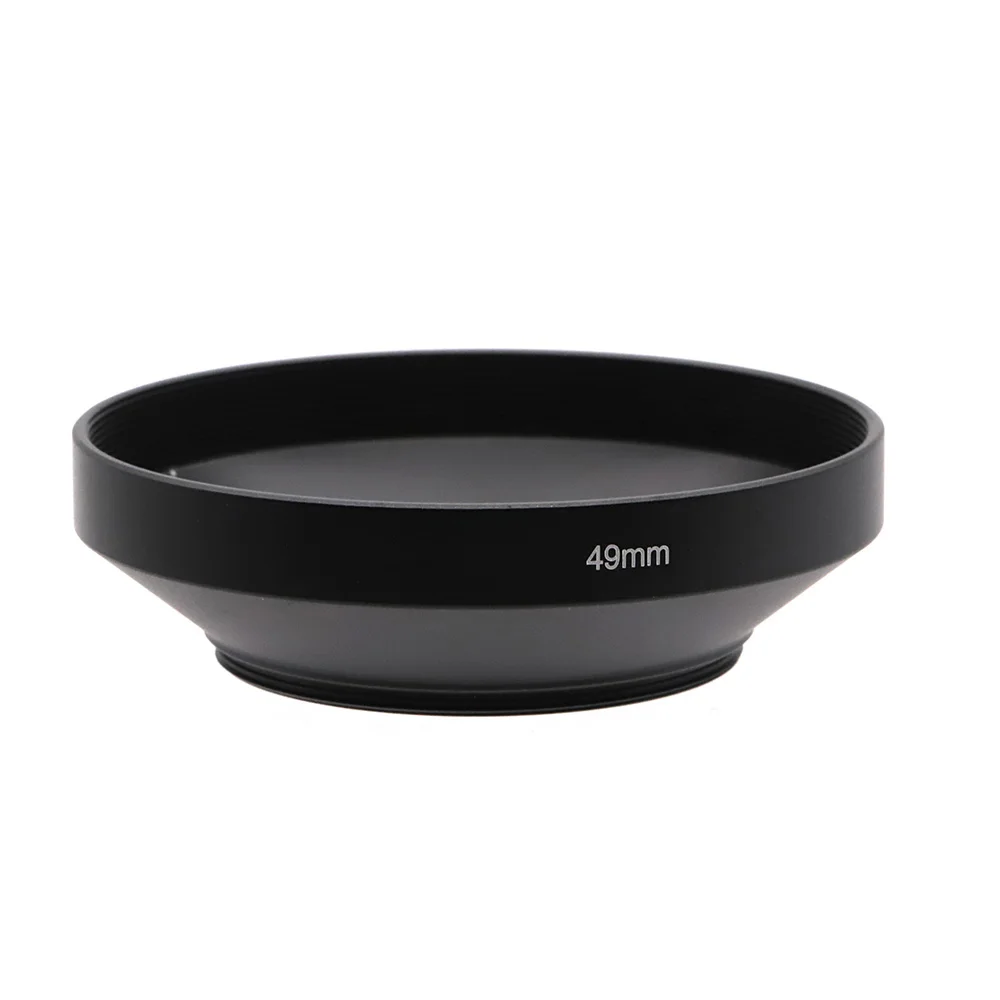 49 52 55 58 62mm Wide-Angle Metal Lens Hood Universal for Canon Nikon Olympus Pentax Sony Fujifilm