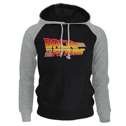 De volta para o futuro letra impressa Hoodies de lã masculino, moletons com capuz, Hip Hop Streetwear, nova chegada, 2022