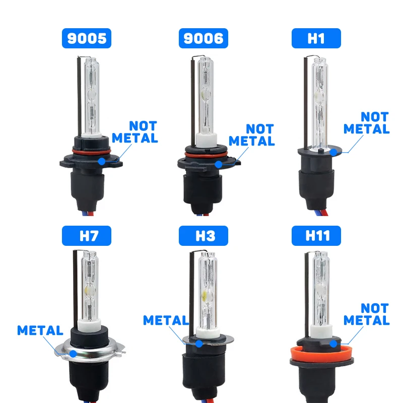 2 sztuk oryginalny Cnlight H7 H1 H11 ksenonowe ukryta żarówka D2H D2S cnlight HID żarówka projektora dla 35W zestaw hid xenon HB3 HB4 Car Styling