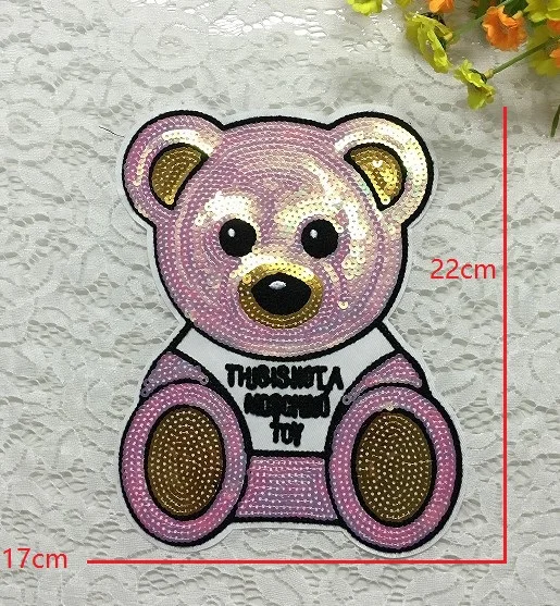 Embroidery Sequin Patch Applique Fabric Applique DIY Children\'s Clothes Decoration Sticker Hole Patch Sticker