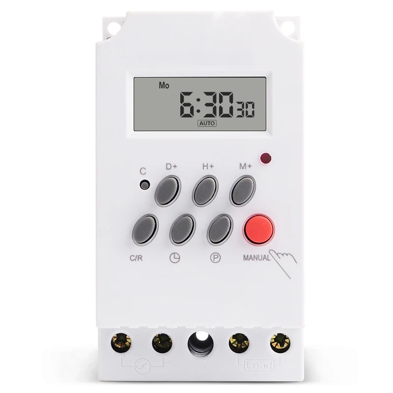 

Digital Timer Switch KG316T-II 7 Days Programmable 24hrs Time Relay Output Load High Power 30A 12V 24V 110V 220V