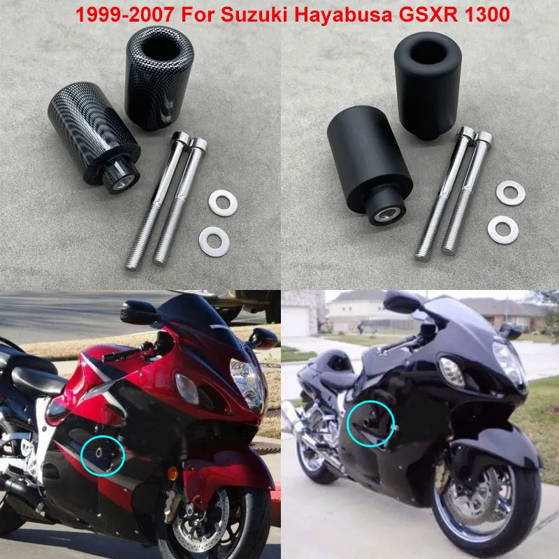 Motorcycle No Cut Frame Slider Crash Pads Falling Protector For Suzuki GSXR1300 GSX-R GSXR 1300 Hayabusa 1999-2005 2006 2007