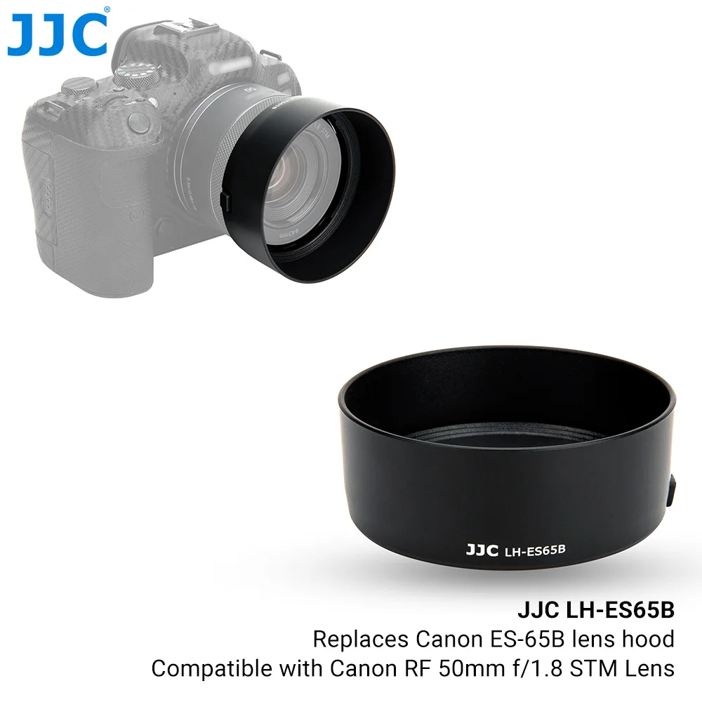 Jjc Omkeerbare Rf Mount Zonnekap Voor Canon Rf Lens Voor Canon Eos R Rp R3 R5 R6 R7 R10 camera Accessoires EW-65C ES-65B ET-74B