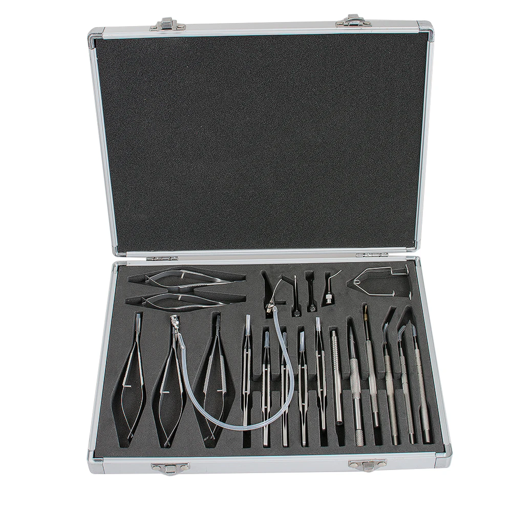 

21pcs micro instrument set for cataract and intraocular lens implantation Stainless steel