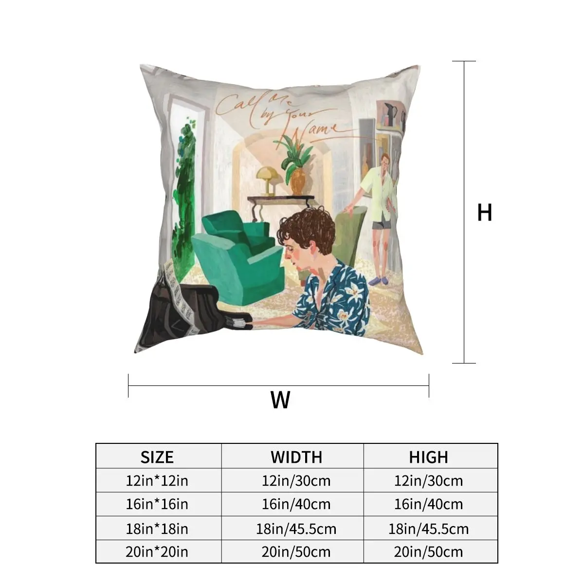 Call Me By Your Name Pillowcases Home Timothee Elio CMBYN Cushion Case Funny Pillowcase 45*45cm