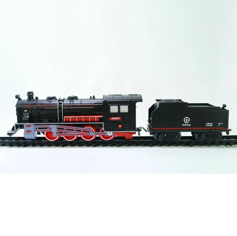 Diecast Plastic 1:87 Scale Classic Chinese Steam Locomotive Train Model Black Adult Decoration Gift Display Boy Toys Gift