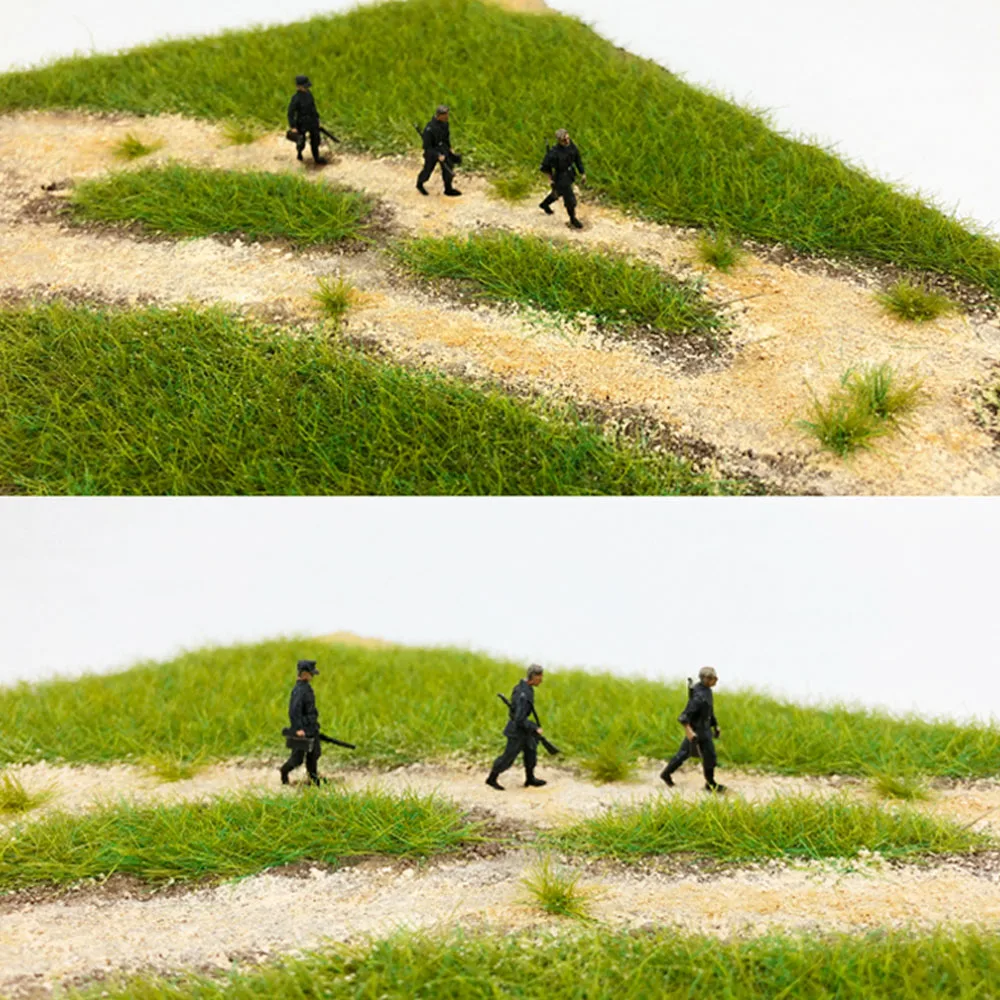 8MM Static Grass Flock Powder liście dla kolei sztuczny Mini teren trawnik Wargame krajobraz dekoracje akcesoria Diorama