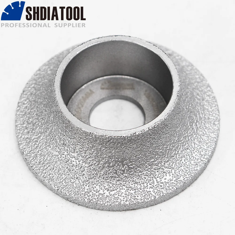 Shdiatool 1pc 75mm x 20mm roda de esmerilhamento de diamante soldado a vácuo para perfil de borda lamina