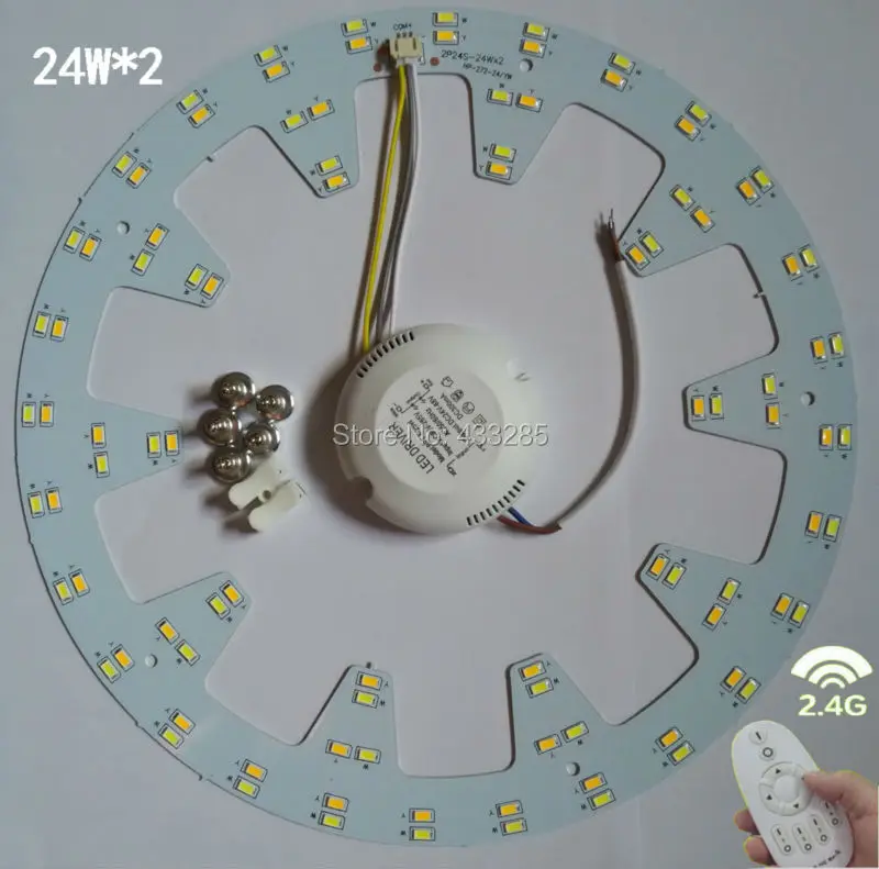 

2014 NEW! 12W 18W 24W 2.4g rf touch remote control led ceiling panel 5630smd led lamp non-polar dimming color temperature