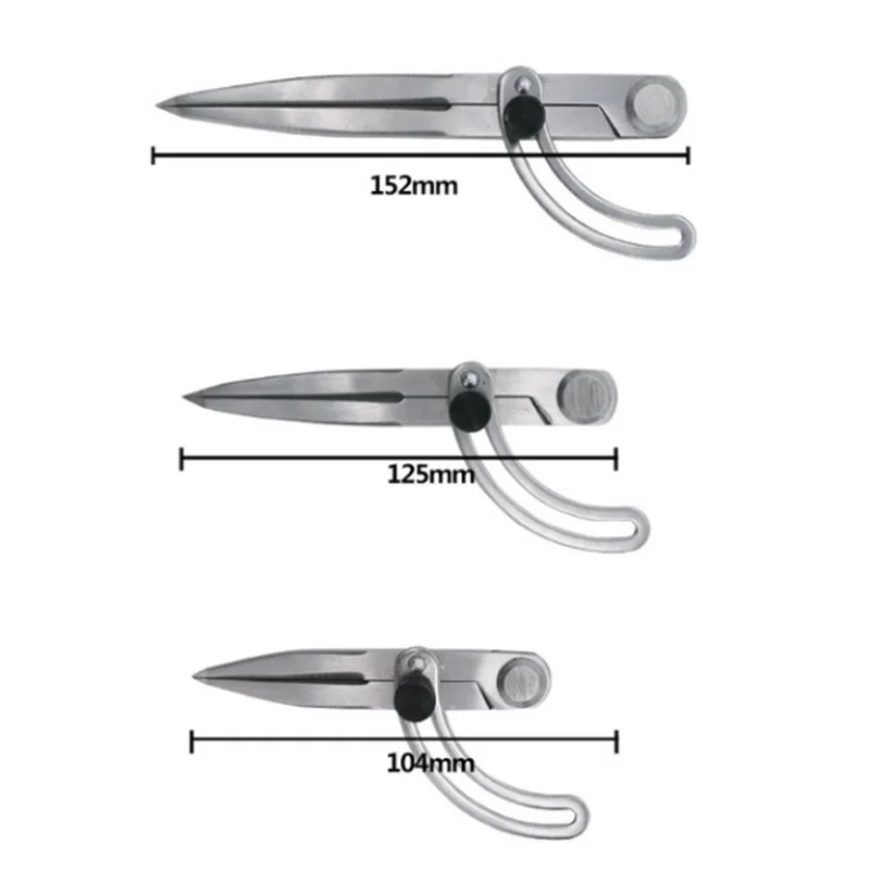 Spacing Compass Adjustable Leather Craft Rotating Tool Scriber DIY Edge Creaser Stitch Wing Divider Cross Line Compasses