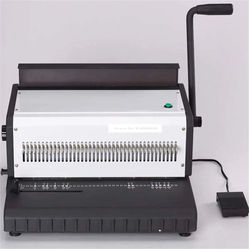 Ręczna spirala podwójny drut bindownica 40 okrągły kształt 4.5mm dziurkacz otwór plik książka A4 papier Binder Puncher maszyna ET-25R