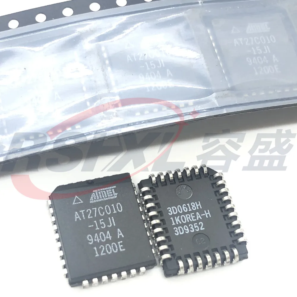 5pcs/Lot AT27C010-15JI AT27C010 PLCC32 1 Megabit 128K x 8 OTP CMOS EPROM New Original