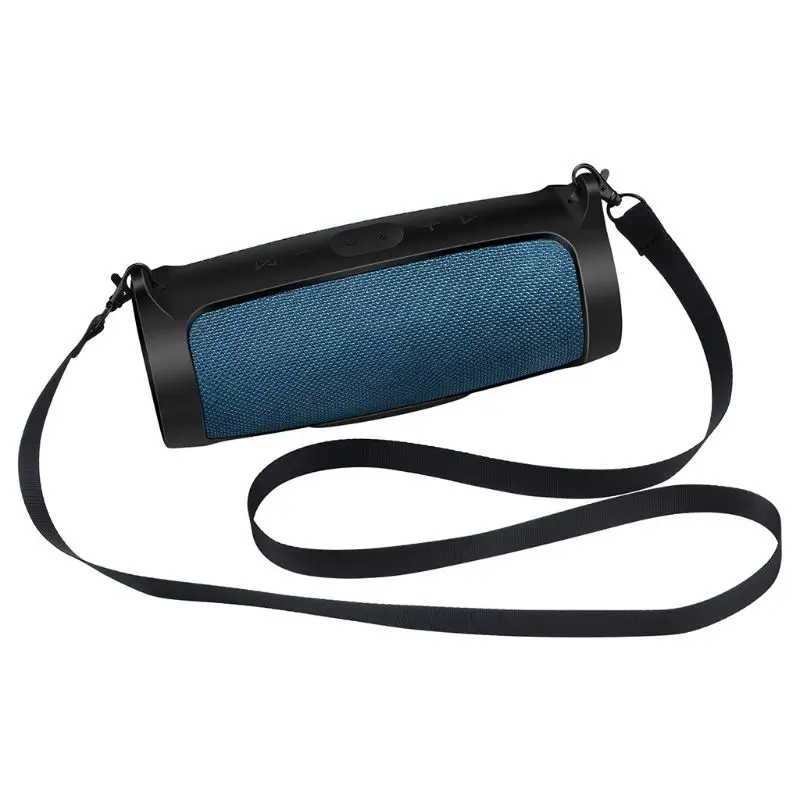 Silicone Case Cover Skin Met Riem Karabijnhaak voor JBL Lading 4 Draagbare Draadloze Bluetooth Speaker