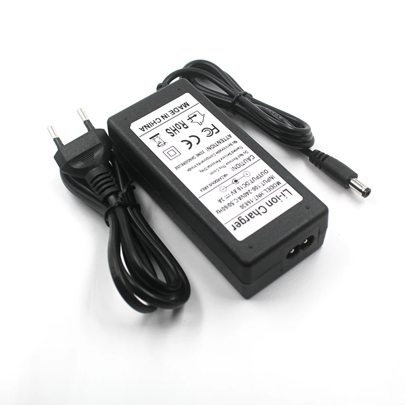 16.8V 3A 5.5MM*2.5MM lithium li-ion battery charger for 4 series 14.4V 14.8V lithium li-ion polymer battery pack good quality