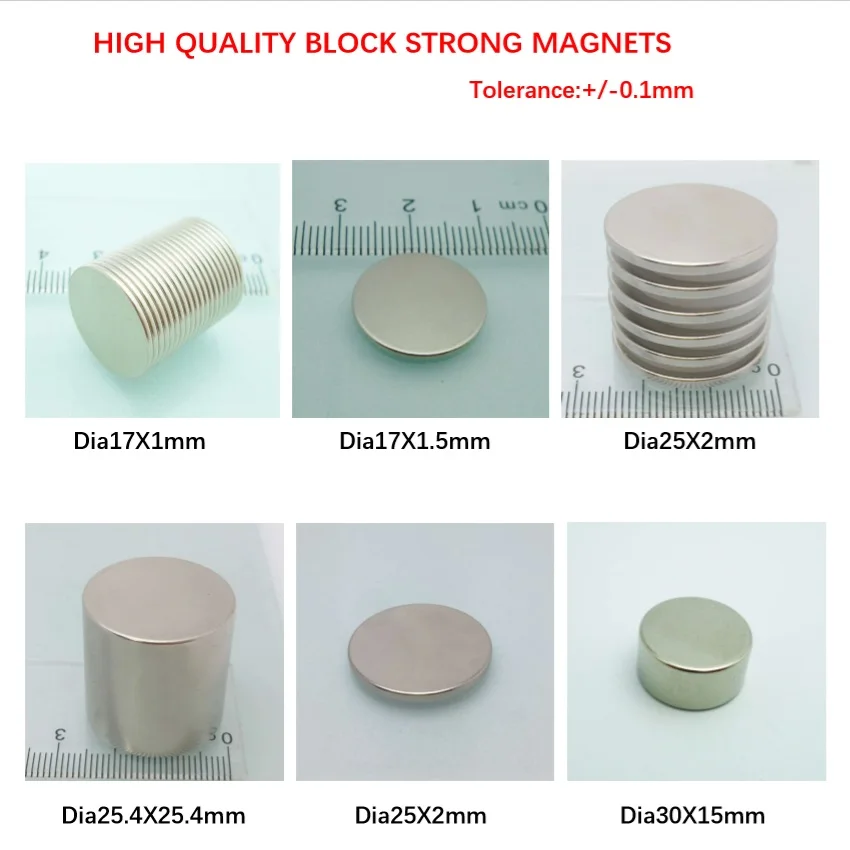 Aimants ronds en néodyme, disque NdFeB, matériaux magnétiques circulaires, terres rares, partie magnétique, mince, super injuste, bain