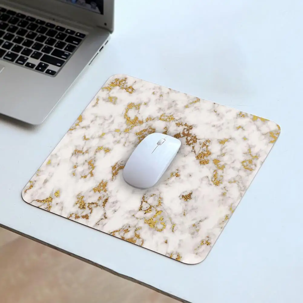 Mouse Pad  Soft   Mouse Cushion Marble Stripe Block Computer Mouse Mat