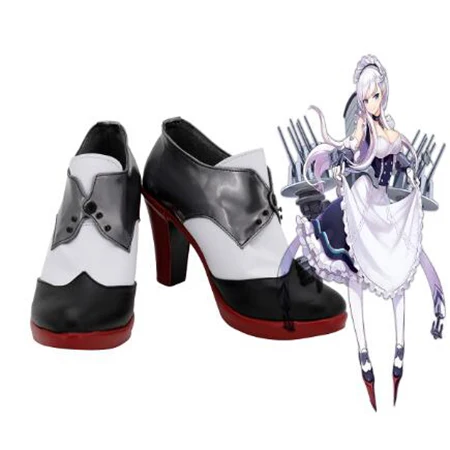 

Azur Lane Belfast Cosplay Shoes High Heel Boots for Adult Women Shoes Costume Accessories Custom Made Halloween Party Shoes