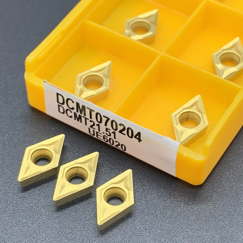 10PCS DCMT070204 VP15TF UE6020 US735 hartmetall einsätze Interne Drehen werkzeug DCMT070208 VP15TF UE6020 US735 gesicht schaftfräser