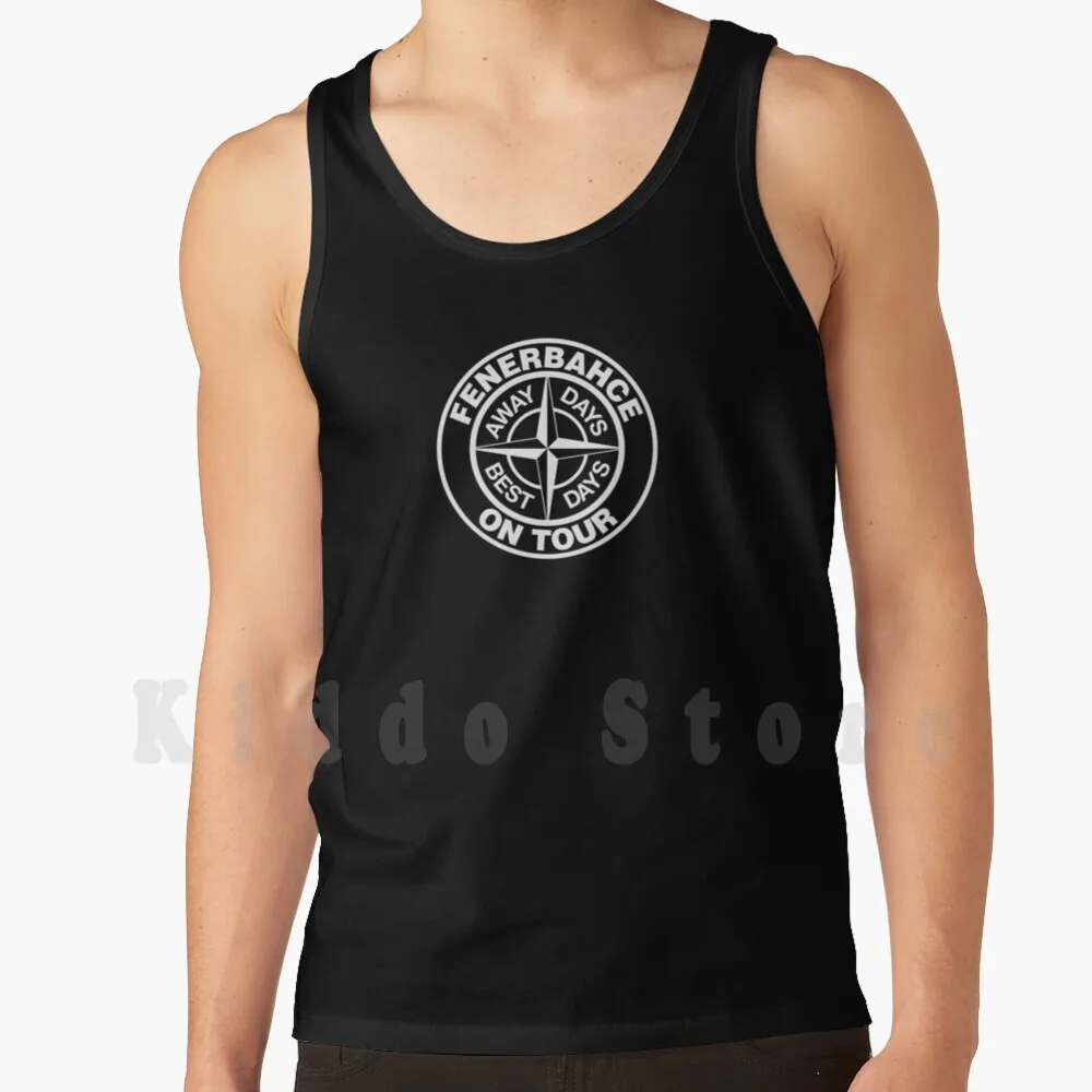 Fenerbahce On Tour , Away Days , Best Days Tank Tops Vest Sleeveless Fenerbahce Ultras Fenerbahce Hooligans