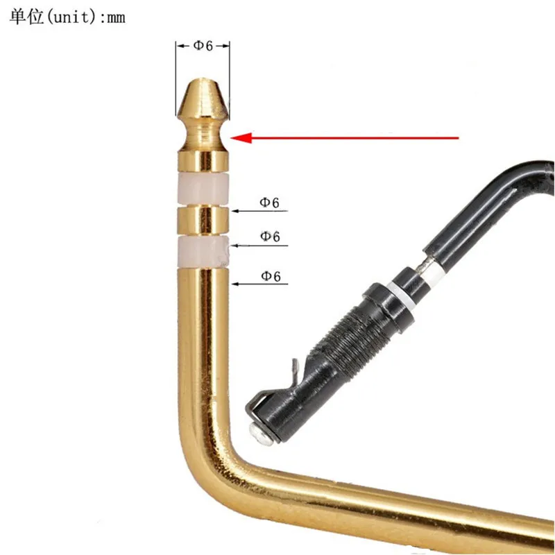 Ein Satz von Tremolo-Hebeln und -Buchsen für den direkten Einbau, passend für E-Gitarren-Zubehörteile. – Detail 15
