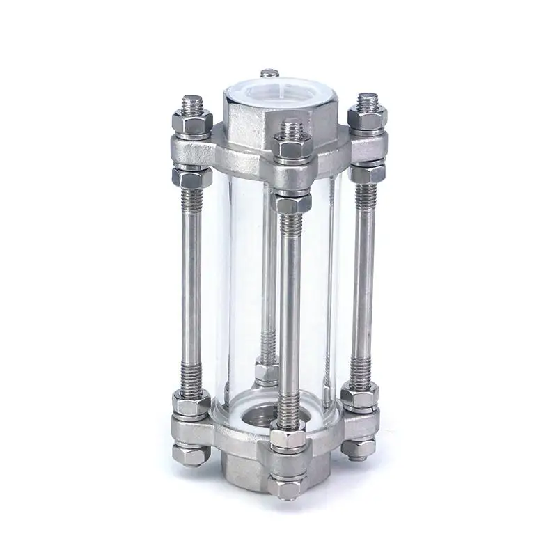 Dioptrías de vidrio de acero inoxidable SUS304, Material de sellado de silicona, 85 PSI, 1 "NPT hembra