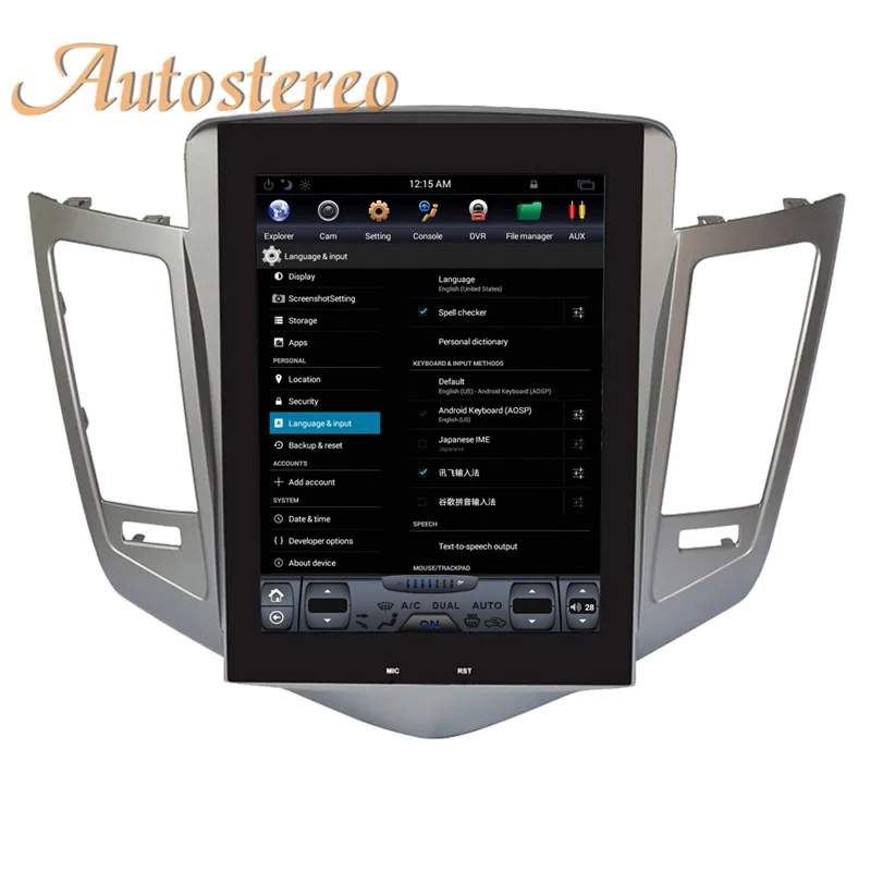 Tesla Style Android 9.0 6Core 4GB Navigazione GPS per auto per CHEVROLET CRUZE 2009-2013 Unità principale stereo Lettore multimediale Auto Radio