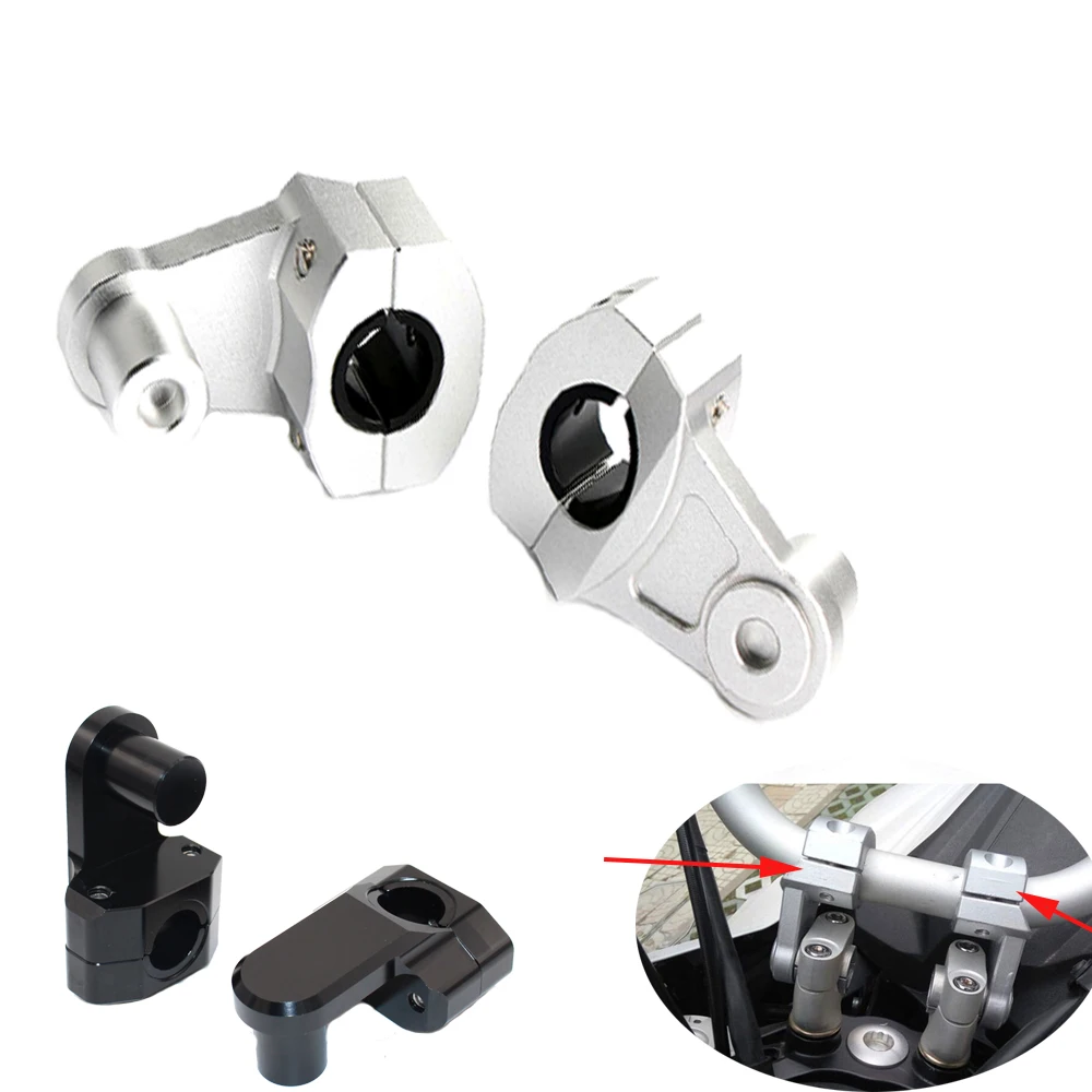 

28mm Thick Bar Handlebar Motor Mount Riser Clamps for BMW F800 GS and Adventure 2008-2018 F800GT 2013 2014 2015 2016 2016 2017