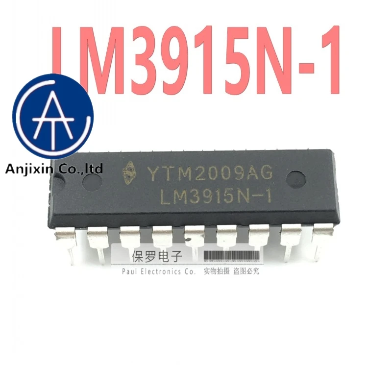 Barra de LED original y nueva, controlador de pantalla gráfica 100% LM3915N DIP-18, LM3915N-1, 10 Uds., disponible