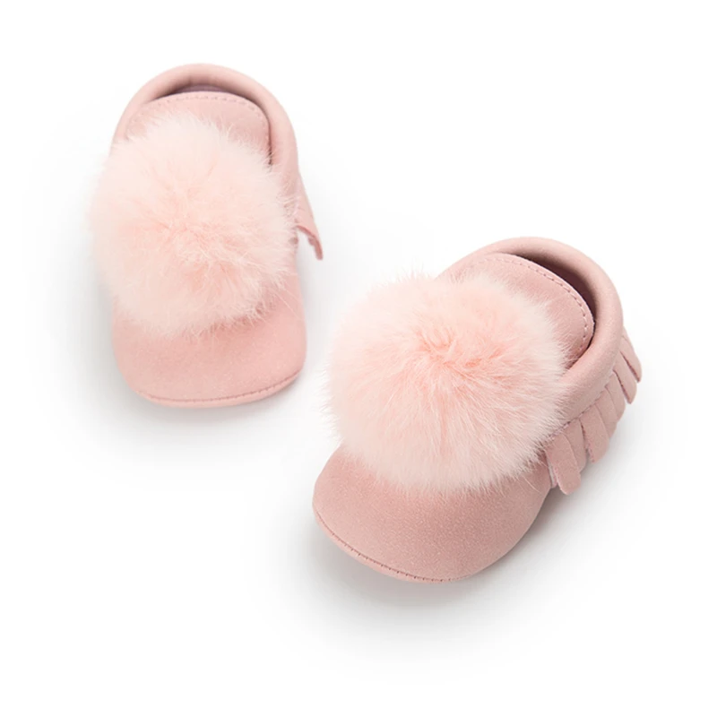 

Toddler Baby Kids Girls Shoes Ball Anti Slip Cute Warm Slippers Winter Crib Baby Girl Casual Shoes